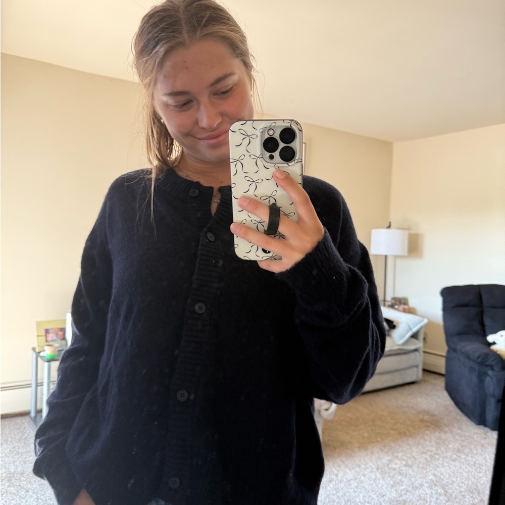 Olivaceous Navy Knit Sweater